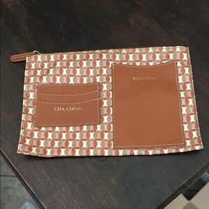 *SOLD* FREE WITH PURCHASE Tan Purse Organizer Pouch